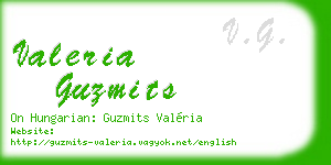 valeria guzmits business card